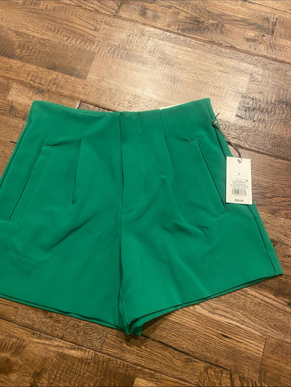 A New Day- High-Rise Green Women's Shorts